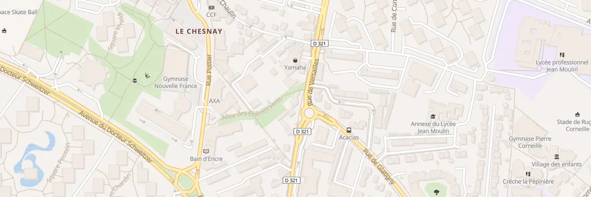Plan du 121 Rue de Versailles au Chesnay-Rocquencourt