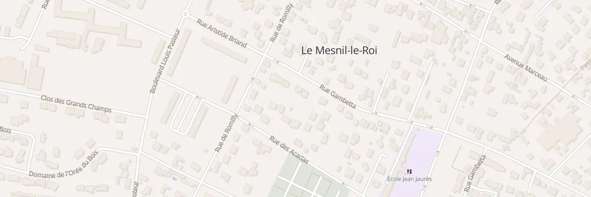 Plan du 45 Rue Gambetta au Mesnil-le-Roi
