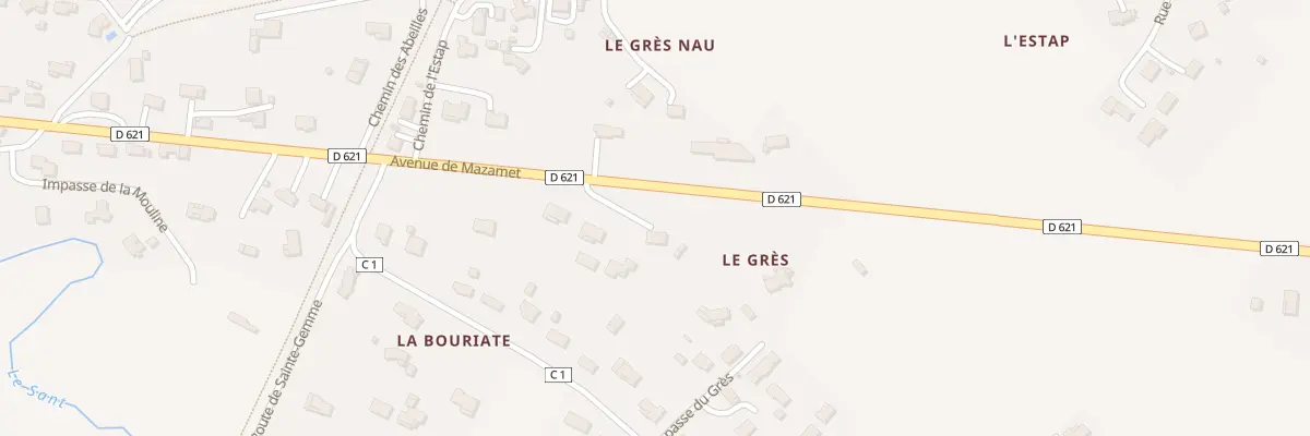 Plan du 860 Av de Mazamet à Soual