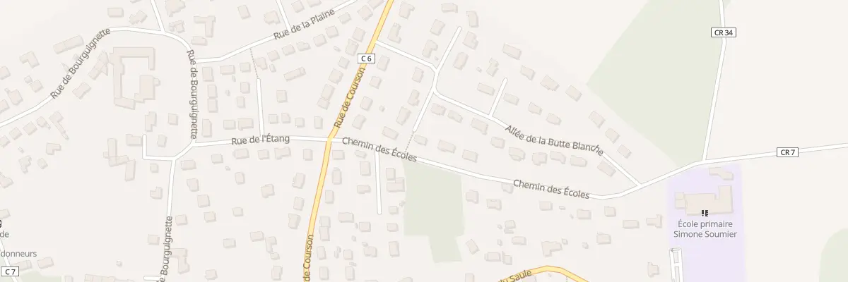 Plan du 6 Che des Ecoles à Saint-Maurice-Montcouronne