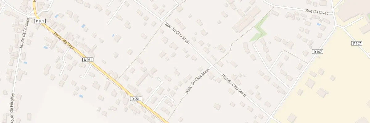 Plan du 30B Rue du Clos Mein à Jargeau
