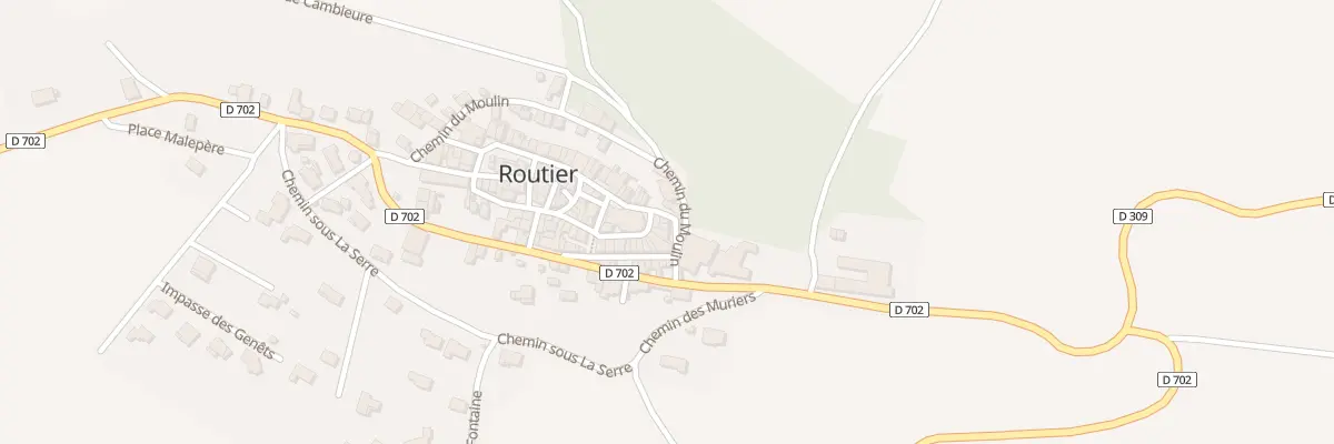 Plan du 50 Le Village à Routier
