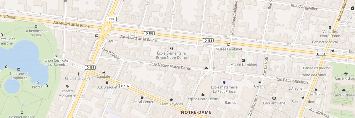 Plan du 15 Rue Neuve Notre-Dame à Versailles
