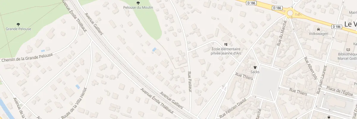 Plan du 5B Rue Pasteur au Vésinet