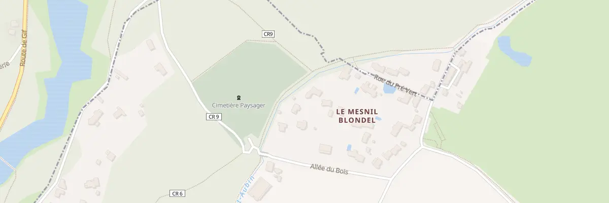 Plan du Mesnil Blondel à Saint-Aubin