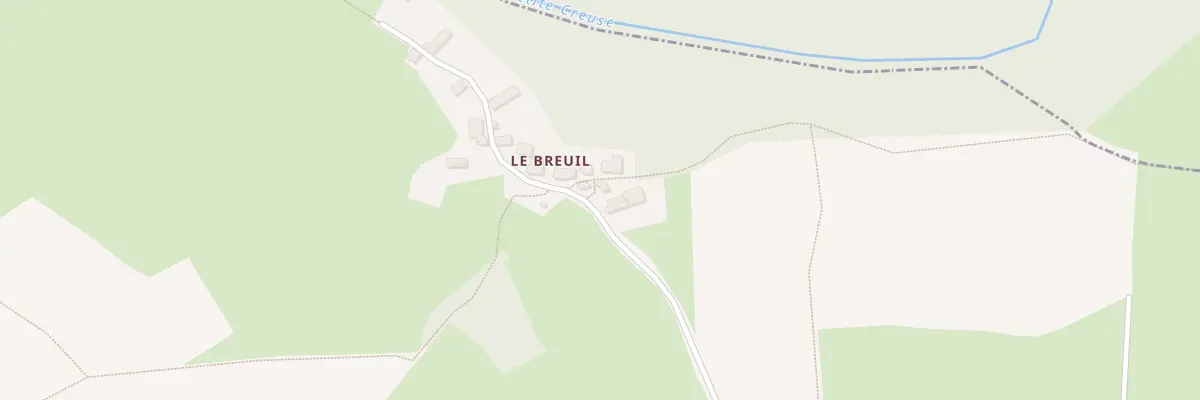 Plan du 5 Le Breuil à Clugnat