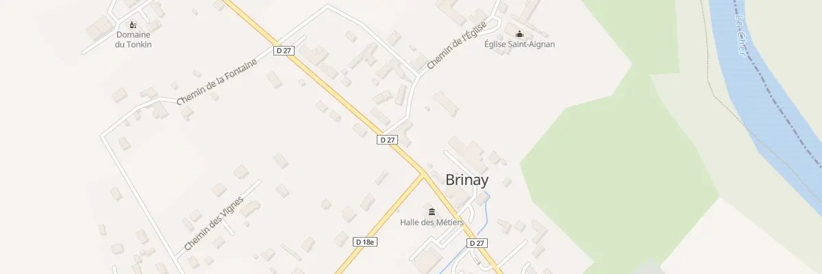 Plan du 10 Rte de Vierzon à Brinay