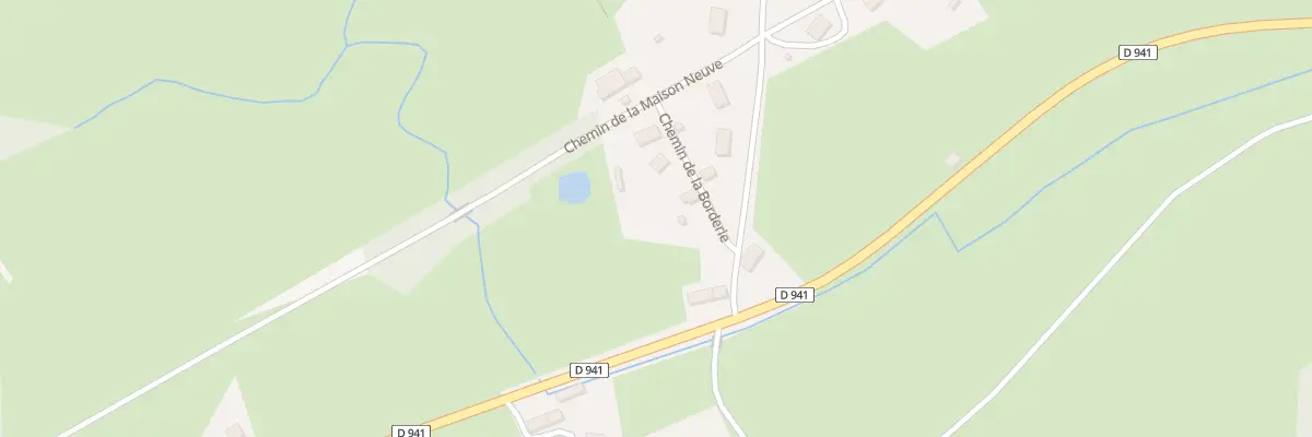 Plan du 4 Che de La Borderie à Blessac