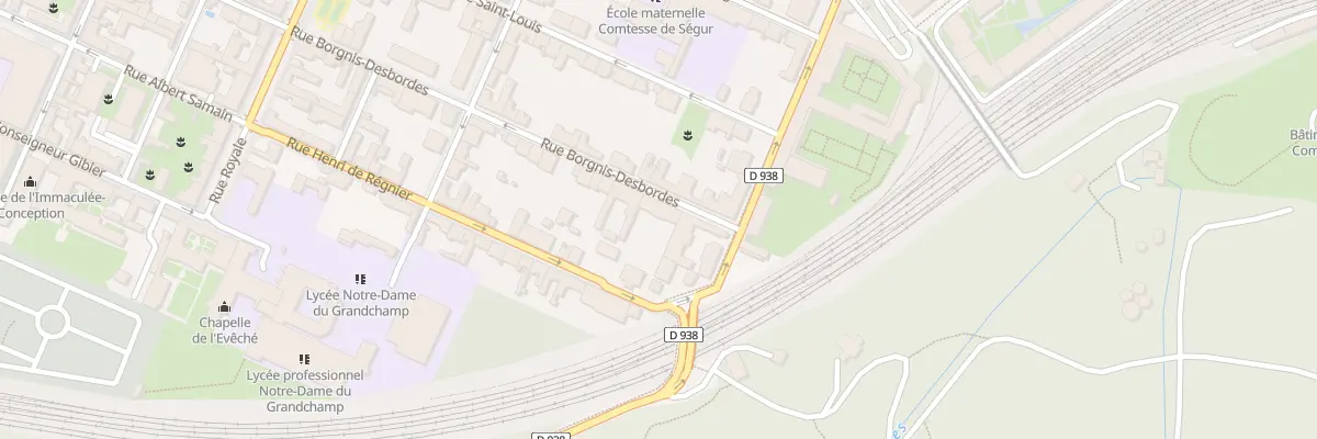Plan du 28 Rue Borgnis Desbordes à Versailles