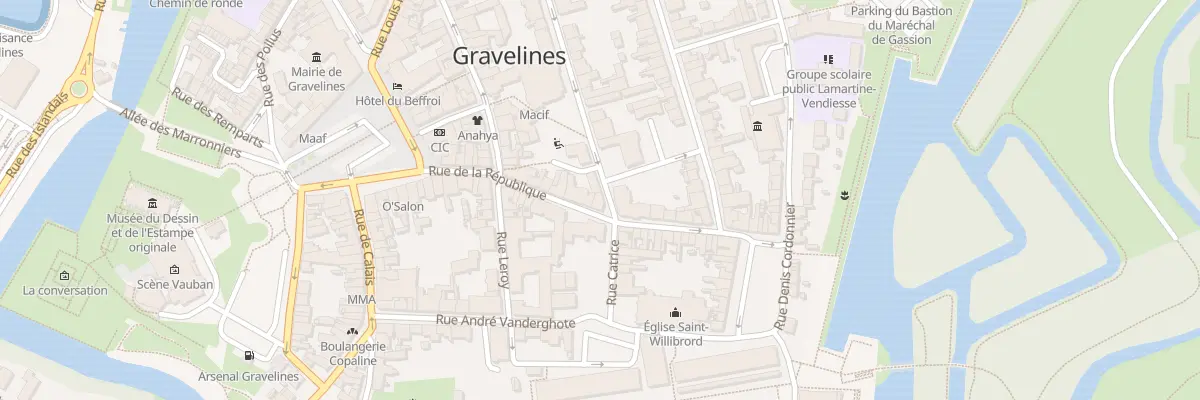 Plan du 21 Rue de la République à Gravelines