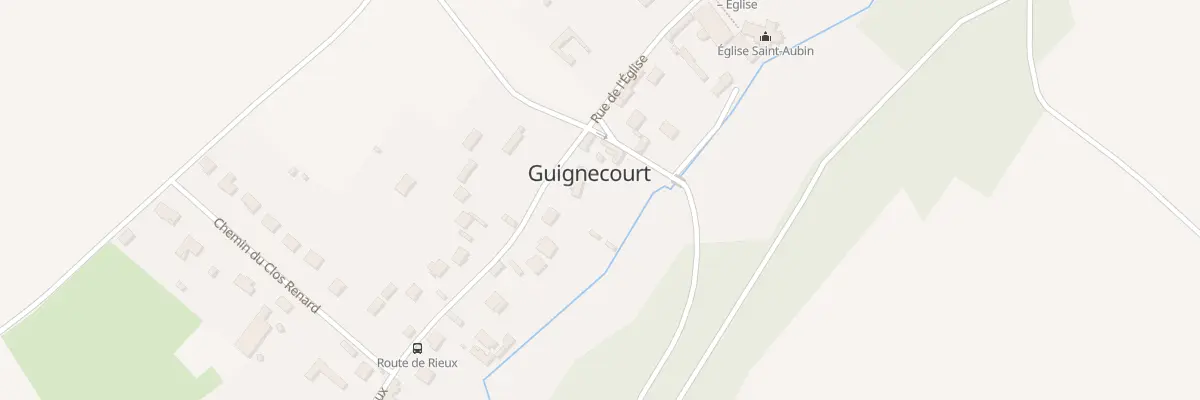 Plan du 15 Rue de Rieux à Guignecourt