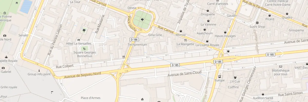 Plan du 5 Av de Saint-Cloud à Versailles