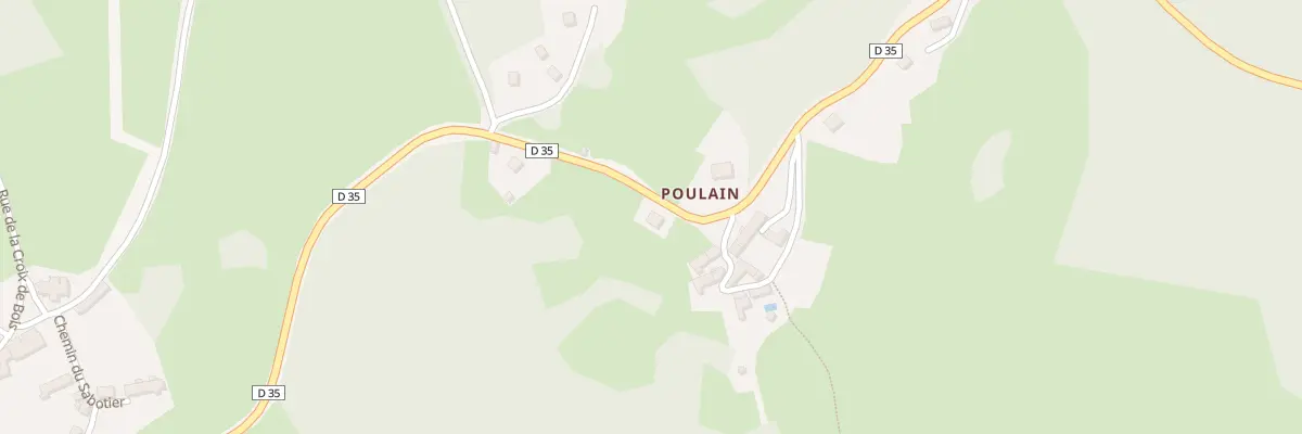 Plan du 3 Poulain à Gioux