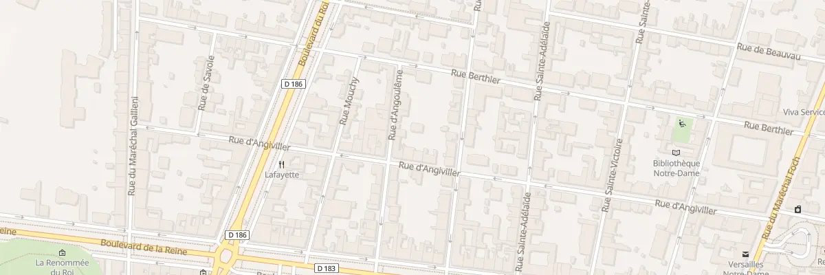 Plan du 13 Rue d’Angiviller à Versailles