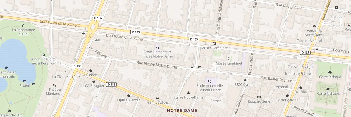 Plan du 19 Rue Neuve Notre-Dame à Versailles
