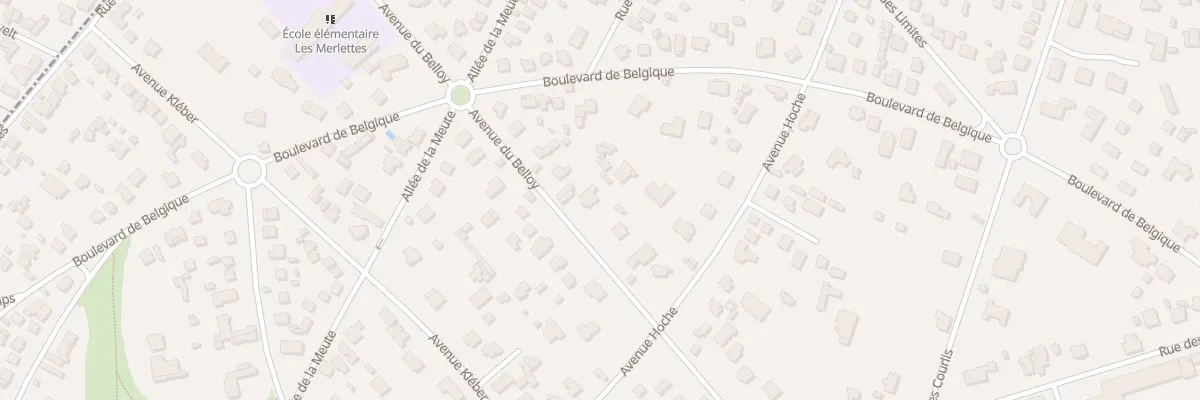 Plan du 50 Av du Belloy au Vésinet