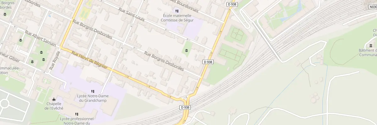 Plan du 29B Rue Borgnis Desbordes à Versailles