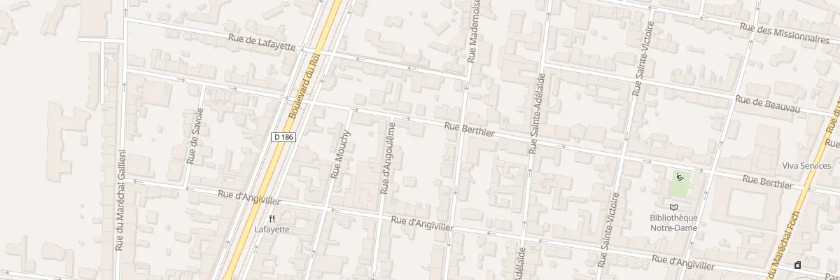 Plan du 30 Rue Berthier à Versailles