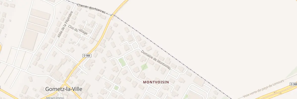 Plan du 40 Dom de Montvoisin à Gometz-la-Ville