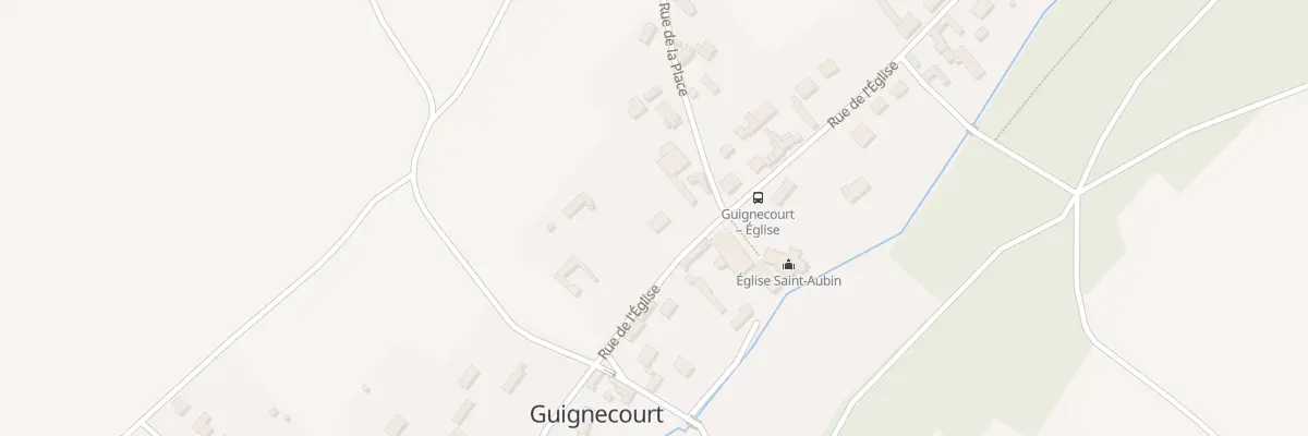 Plan du 87 Rue de l’Eglise à Guignecourt