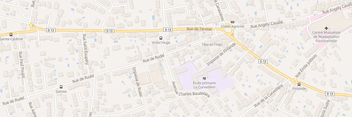 Plan du 23 Rue de Rudel à Albi