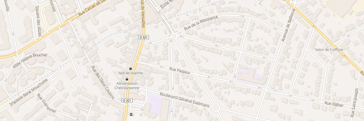 Plan du 9 Rue Pasteur au Chesnay-Rocquencourt