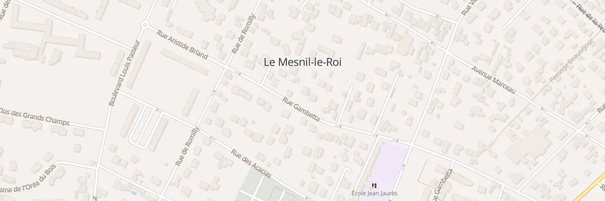 Plan du 74 Rue Gambetta au Mesnil-le-Roi