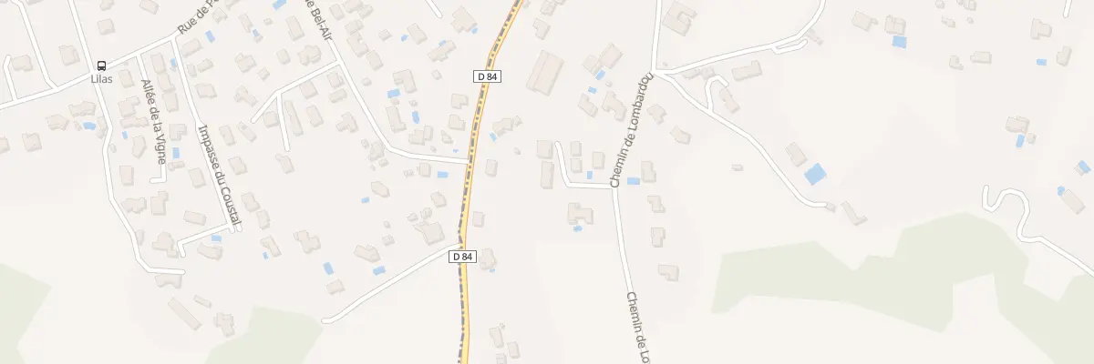 Plan du 62 Che de Lombardou à Albi