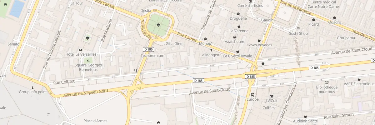 Plan du 9 Av de Saint-Cloud à Versailles