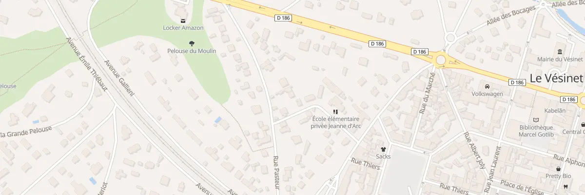 Plan du 14 Rue Pasteur au Vésinet