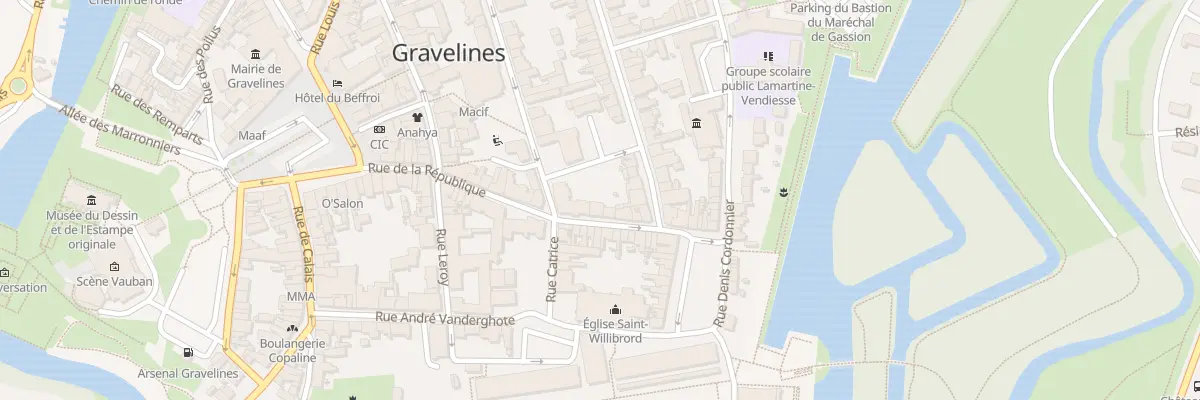 Plan du 23 Rue de la République à Gravelines