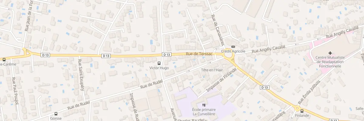 Plan du 3 Rue de Terssac à Albi