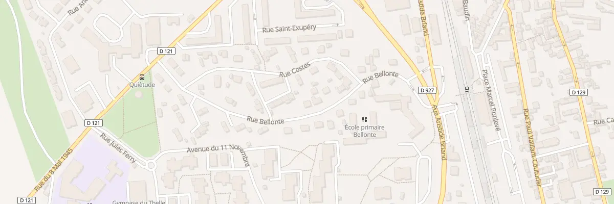 Plan du 14 Rue Bellonte à Méru
