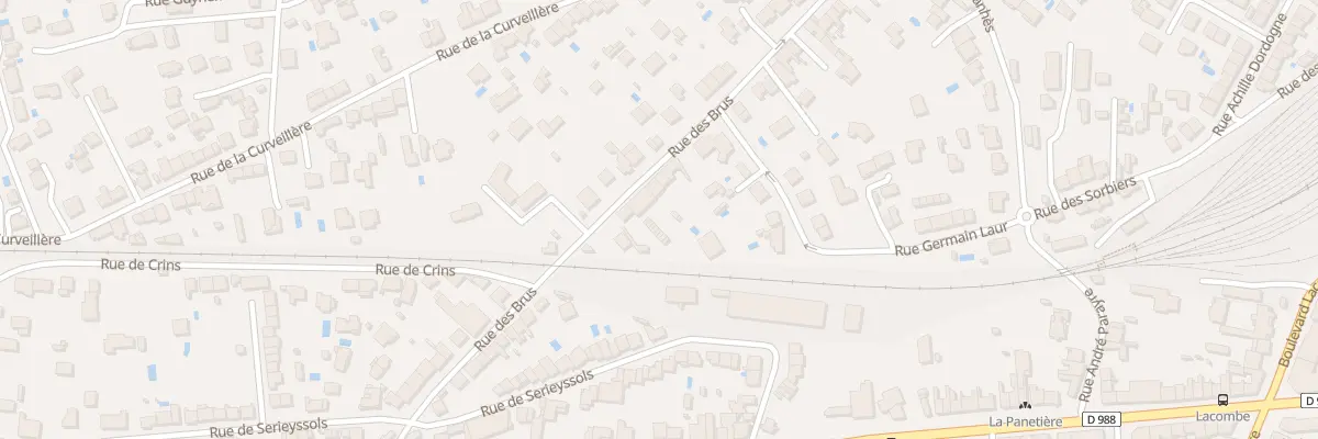Plan du 95 Rue des Brus à Albi