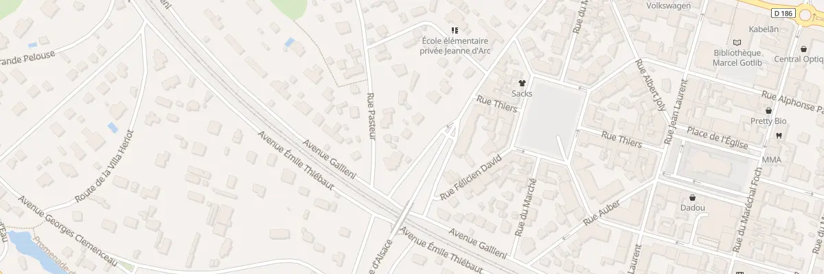 Plan du 3 Av Horace Vernet au Vésinet