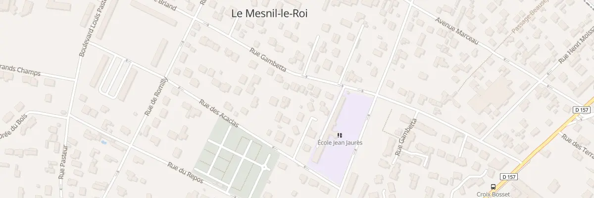 Plan du 21 Rue Gambetta au Mesnil-le-Roi