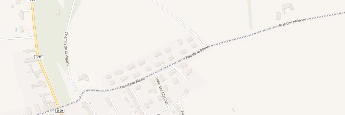 Plan du 25 Rue de la Plane à Taïx