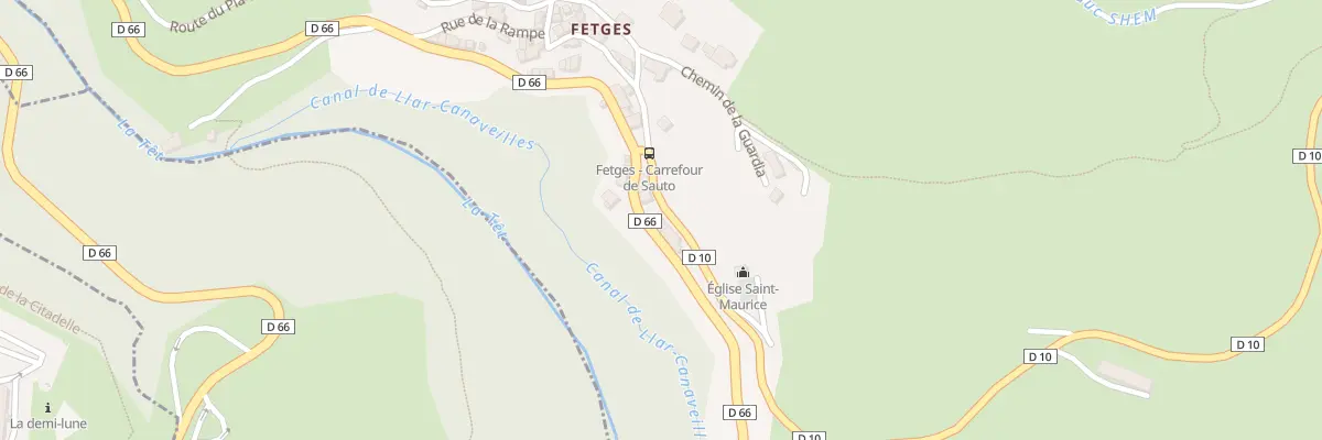Plan du 9001 Fetges à Sauto