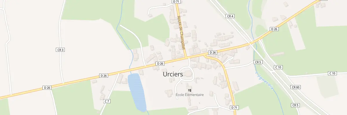 Plan du 5071 Le Bourg à Urciers