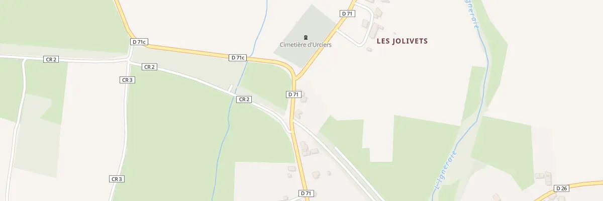 Plan du 24 Rte de Champillet à Urciers