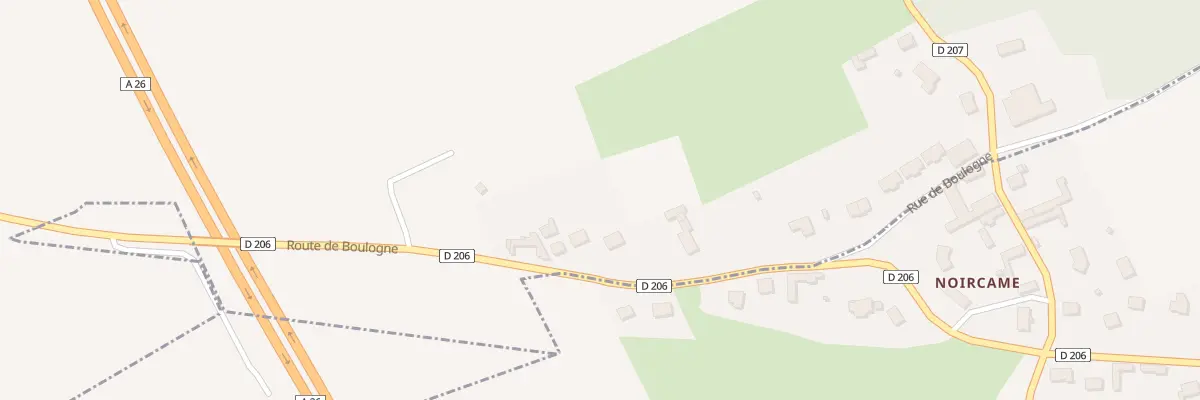 Plan du 18 Rte de Boulogne à Moringhem