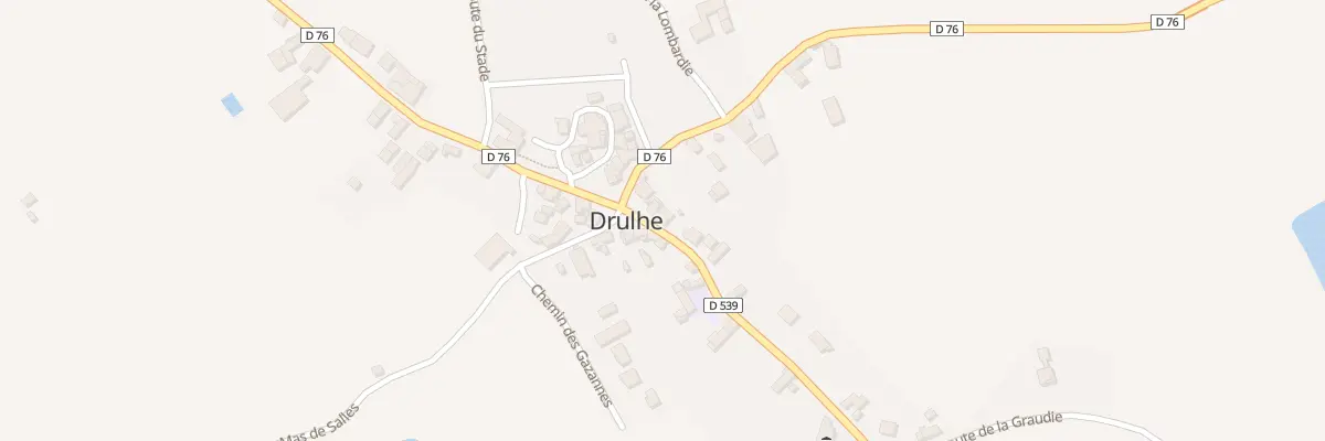Plan du 43 Rte de Villefranche à Drulhe