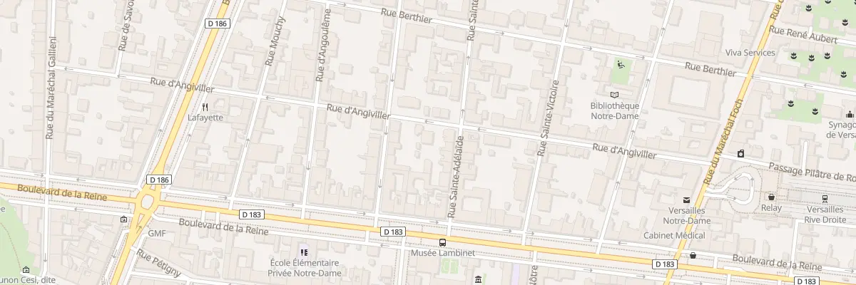 Plan du 16 Rue d’Angiviller à Versailles