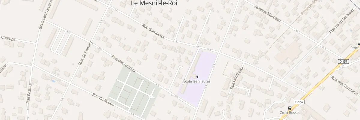 Plan du 3 All des Acacias au Mesnil-le-Roi