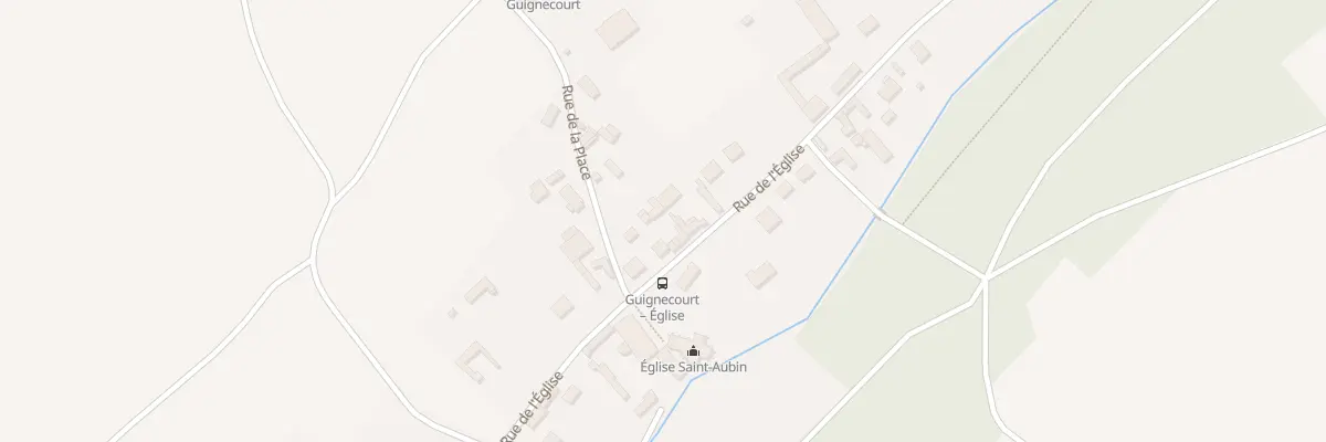 Plan du 187 Rue de l’Eglise à Guignecourt
