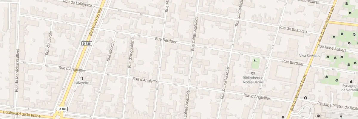 Plan du 15 Rue Sainte Adélaide à Versailles