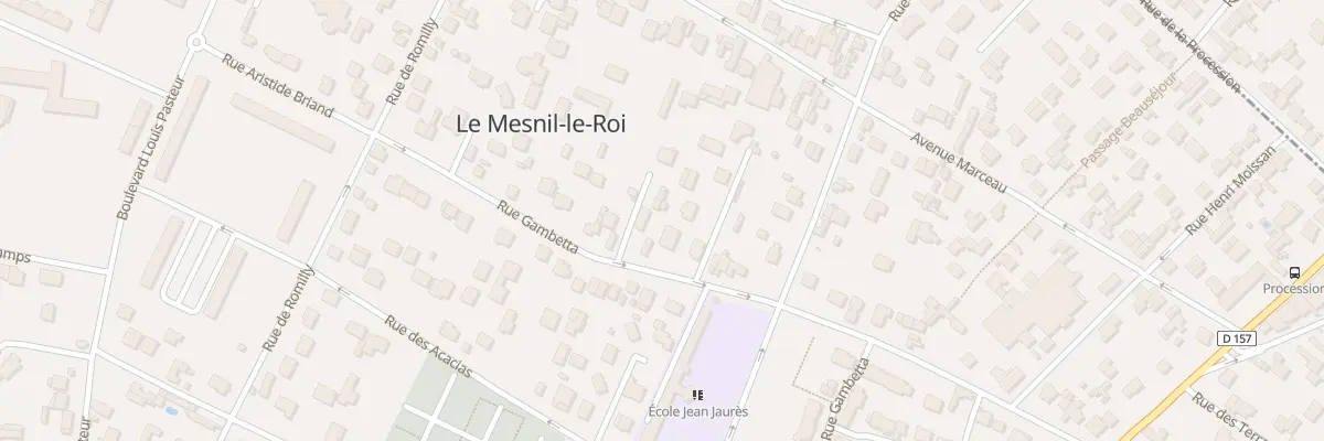 Plan du 58 Rue Gambetta au Mesnil-le-Roi
