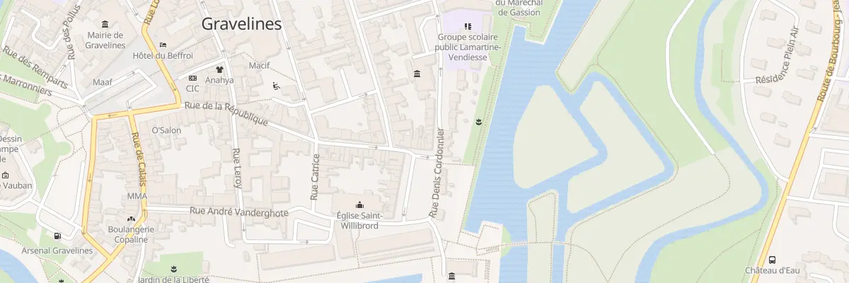 Plan du 37 Rue de la République à Gravelines