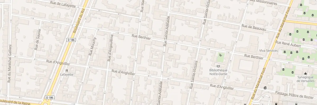 Plan du 17 Rue Sainte Adélaide à Versailles