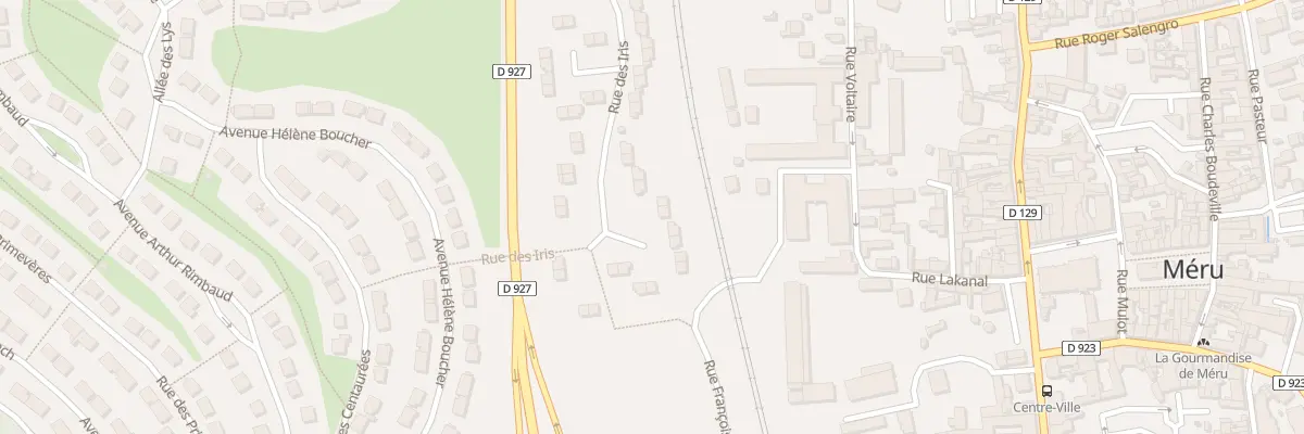 Plan du 71 Rue des Iris à Méru